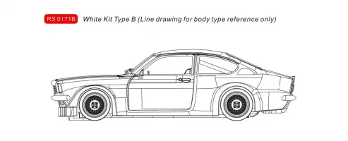 RS0171B Opel Kadett Complete White Kit RS0171B Opel Kadett Complete White Kit
